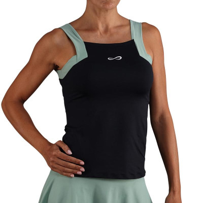 Camiseta Endless Breeze Negro Verde Forest