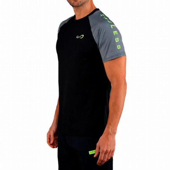 Camiseta Endless Feisty Iconic Negro Titanium