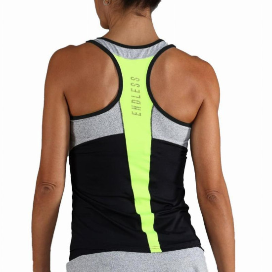 Camiseta Endless Mile Negro Amarillo Gris