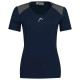 Camiseta Head Club 22 Tech Azul Marino Mujer