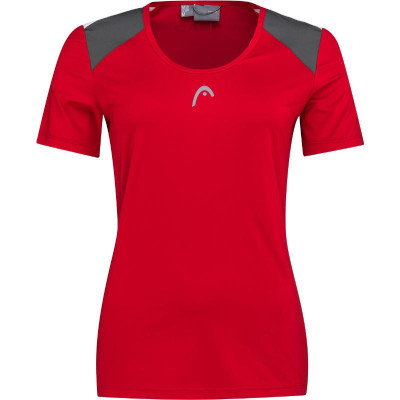 Camiseta Head Club 22 Tech Rojo Mujer