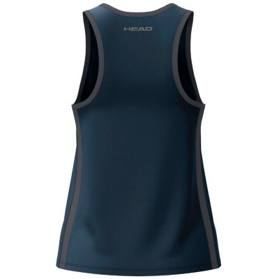 Camiseta Head Club 25 Tech Azul Marino Mujer