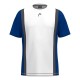 Camiseta Head Club 25 Tech Blanco Azul Royal Junior
