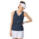 Camiseta Head Performance Azul Marino Plata Mujer