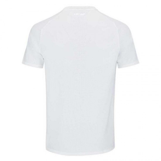 Camiseta Head Performance Blanco Verde Print