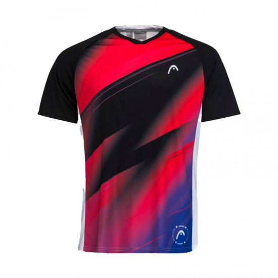 Camiseta Head Play Rojo Print Padel