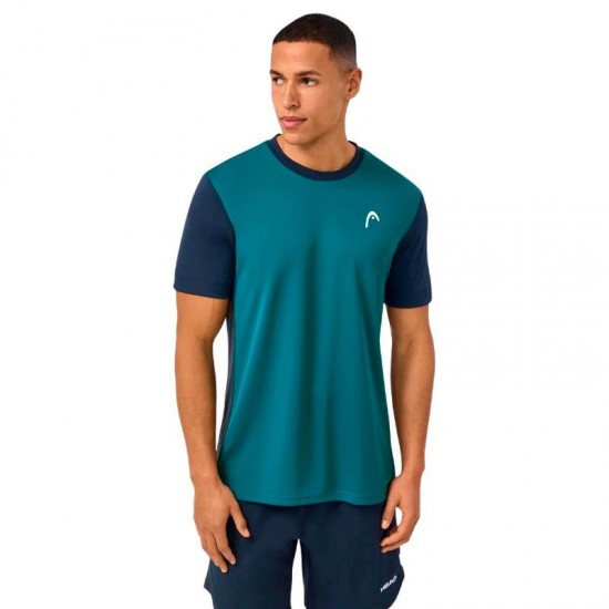 Camiseta Head Slice Azul Teal