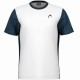 Camiseta Head Slice Blanco Azul Marino