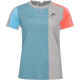 Camiseta Head Tech Gris Azul Mujer