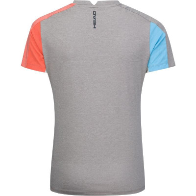 Camiseta Head Tech Gris Azul Mujer