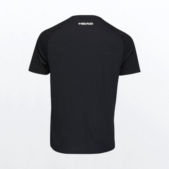 Camiseta Head TopSpin Negro Print Vision