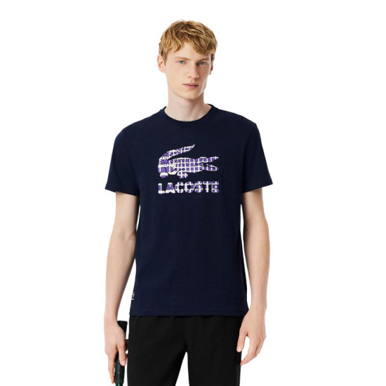 Camiseta Lacoste Daniil Medvedev Tenis Azul Marino