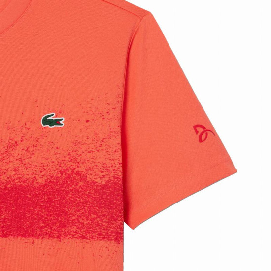 Camiseta Lacoste Novak Djokovic Naranja Rojo