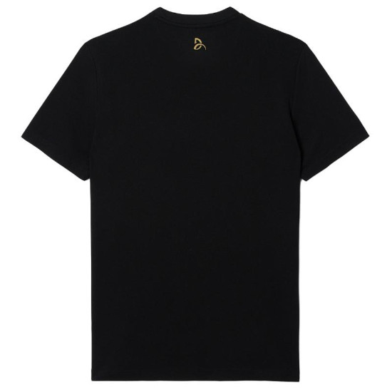Camiseta Lacoste Novak Djokovic Ultra Dry Negro