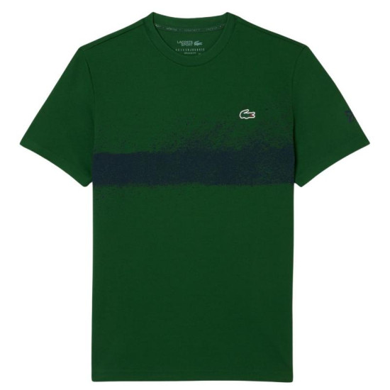 Camiseta Lacoste Novak Djokovic Verde Azul Marino