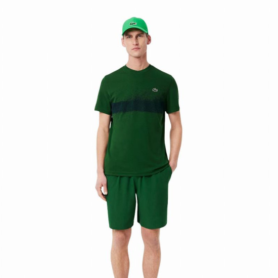 Camiseta Lacoste Novak Djokovic Verde Azul Marino