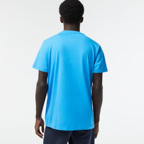 Camiseta Lacoste Sport Algodon Ecologico Azul