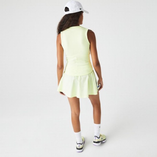 Camiseta Lacoste Sport Amarillo Mujer