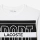 Camiseta Lacoste Sport Logo Blanco Negro