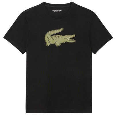 Camiseta Lacoste Sport Negro Kaki