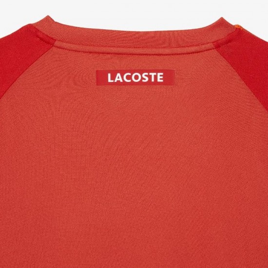 Camiseta Lacoste Sport Pique Naranja