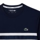 Camiseta Lacoste Ultra Dry Blanco Azul Marino