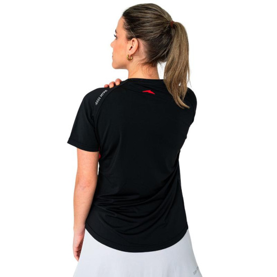 Camiseta Lok A1 Padel Stanish Negro Mujer
