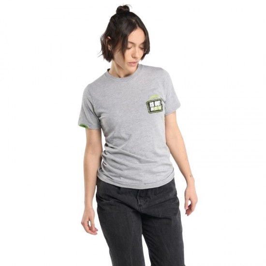 Camiseta Lok Out Of Office Gris Mujer