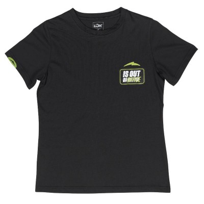 Camiseta Lok Out Of Office Negro Mujer