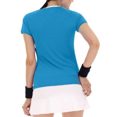 Camiseta Lotto Squadra Azul Mujer