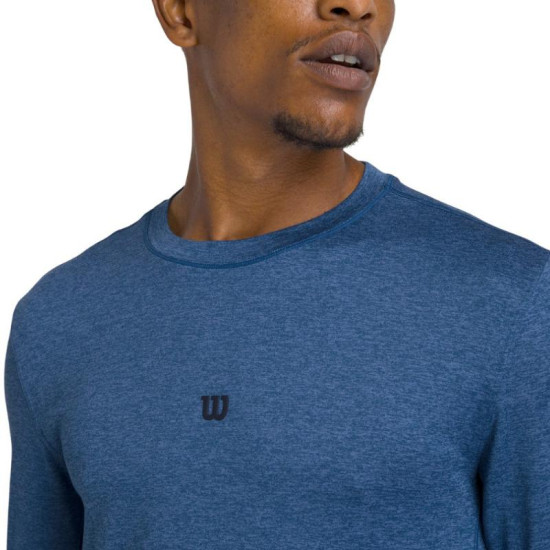 Camiseta Manga Larga Wilson Everyday Performance Azul Court