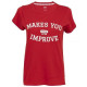 Camiseta Nox Basic Rojo Mujer