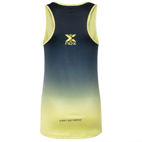 Camiseta Nox Pro Azul Logo Lima Degradado Mujer