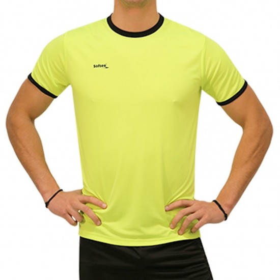 Camiseta Softee Galaxy Amarillo Fluor Negro