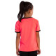 Camiseta Softee Galaxy Coral Fluor Negro Junior