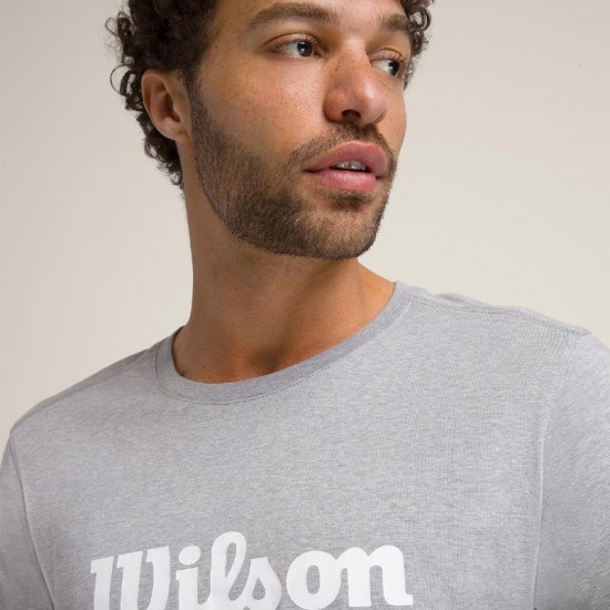 Camiseta Wilson Graphic Gris Blanco