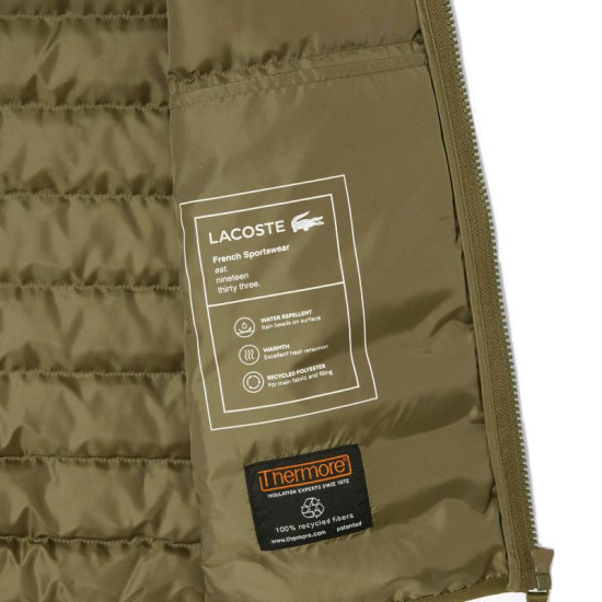 Chaleco Lacoste Puffer Verde Kaki
