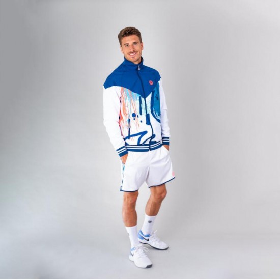 Chaqueta Bidi Badu Hayo Blanco Azul Oscuro