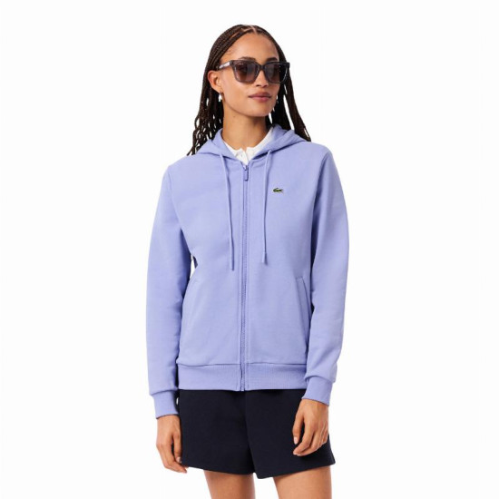 Chaqueta Lacoste Sport Algodon Azul Violeta Mujer