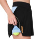 Falda Asics Padel Court Negro Azul Stone