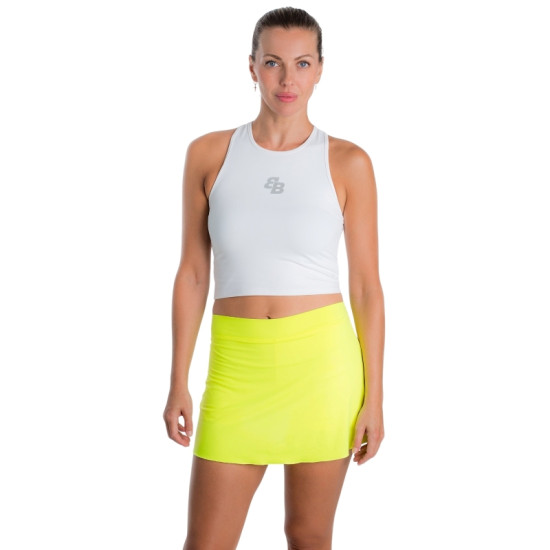 Falda BB Basica Recta Amarillo Fluor