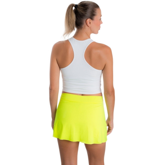 Falda BB Basica Recta Amarillo Fluor