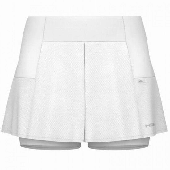 Falda Head Performance Blanco Plata