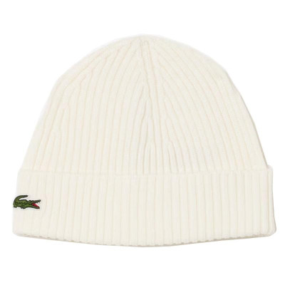 Gorro Lacoste Lana Blanco