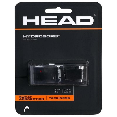 Grip Reemplazo Squash Head Hydrosorb Negro Rojo