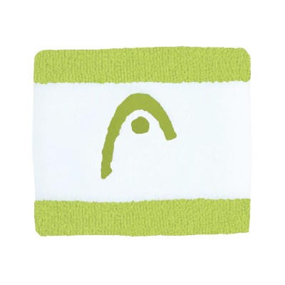 Munequeras Head Striped 2.5 Lima Blanco 2 Unidades