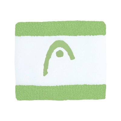 Munequeras Head Striped 2.5 Verde Blanco 2 Unidades