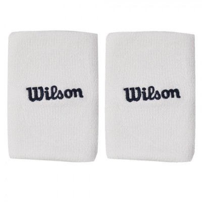 Muñequeras Wilson Wide Terry Blanco 2 Unidades