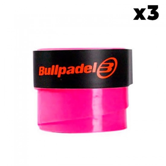 Overgrips Bullpadel Rosa Liso 3 Unidades