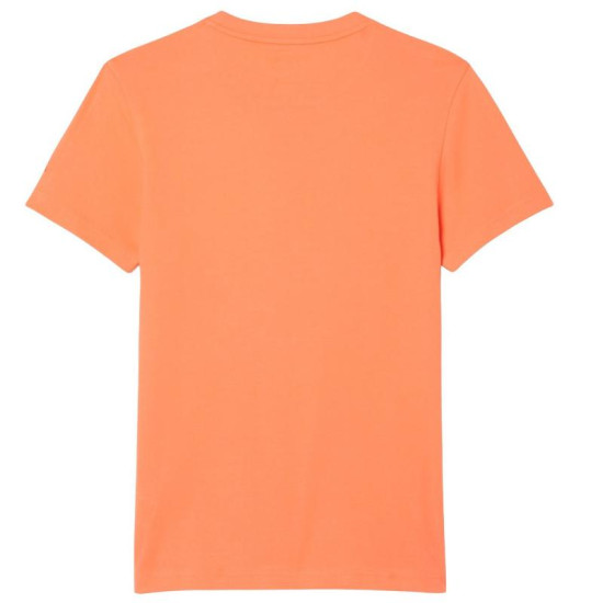 Pack Camiseta Lacoste Novak Djokovic Naranja y Gorra Blanco